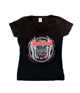ROCK HARD - Printed Metal Since 1983 Shirt Girlie